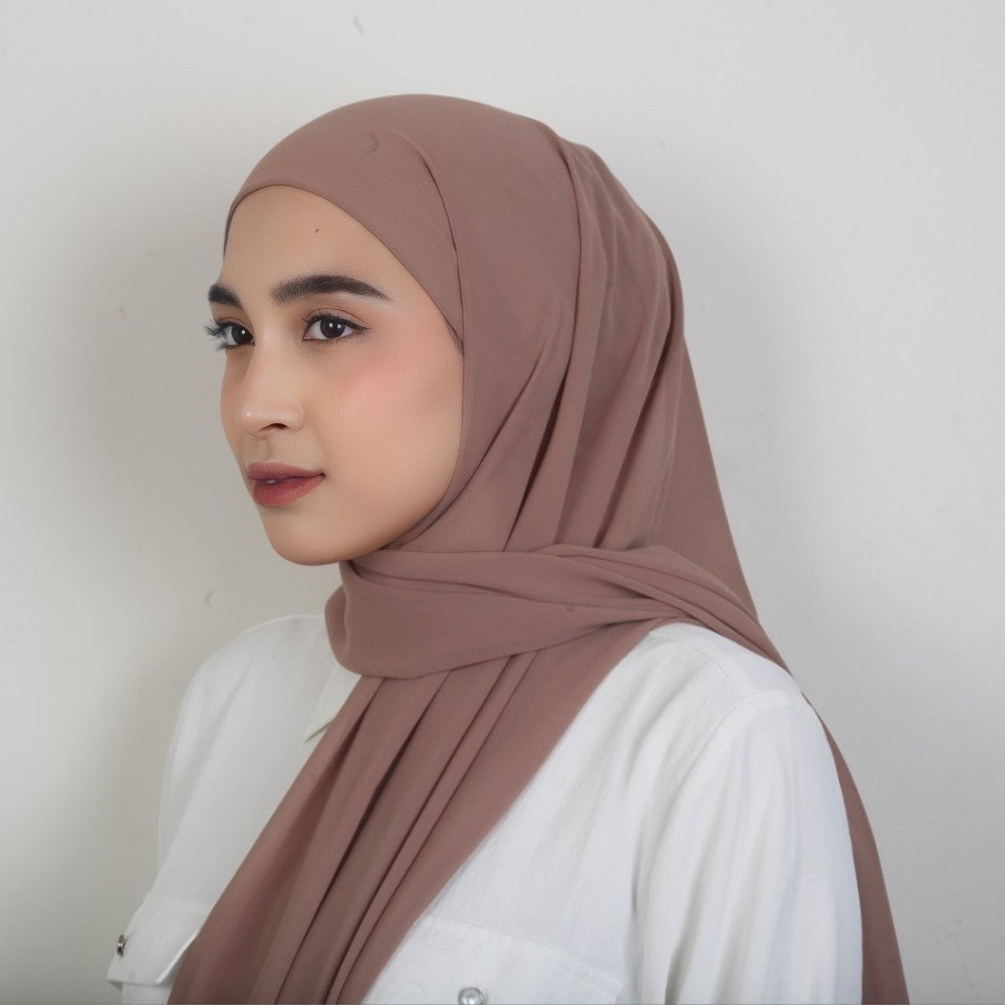 Image of Eclemix Rui Hijab Pashmina Inner Oval Polos